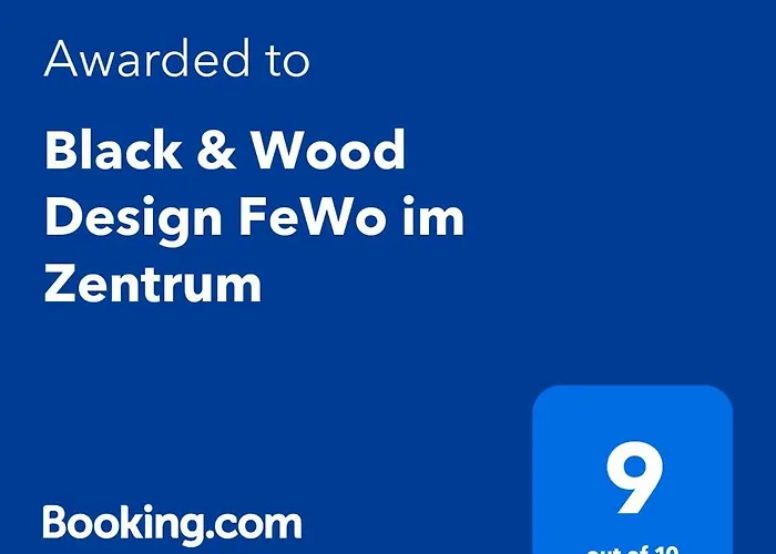 Black & Wood Design Fewo Im Zentrum